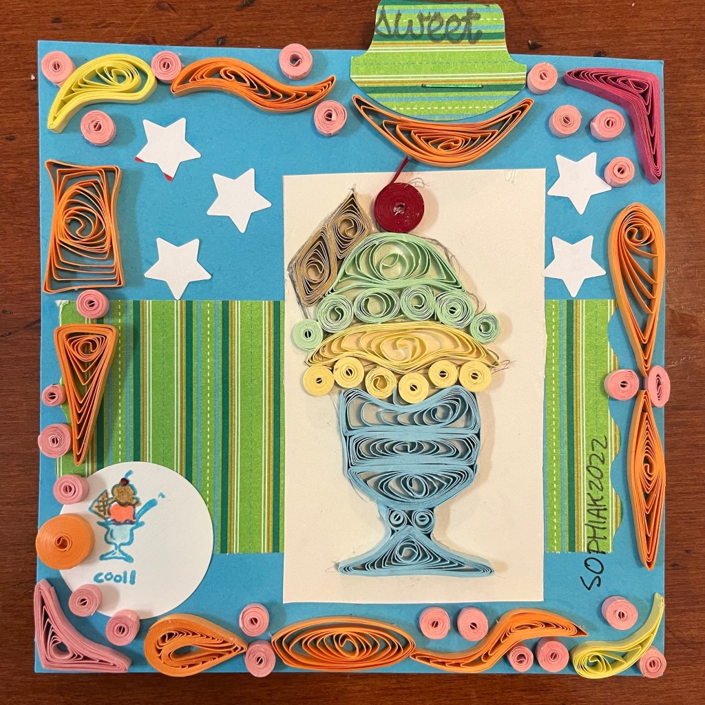 quilling of ice cream
