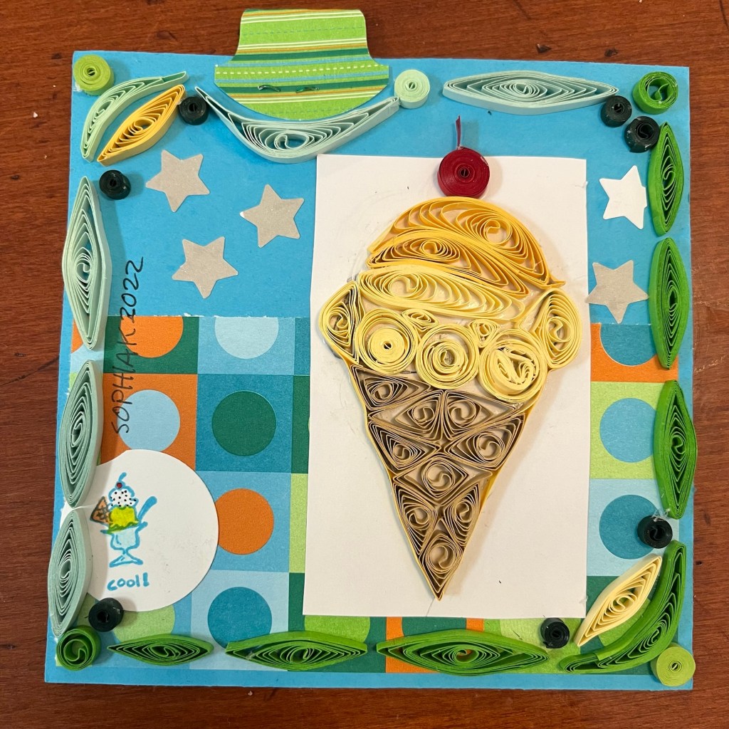 quilling of ice cream