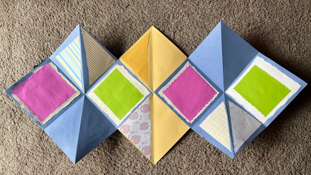 blank book template for the accordion book