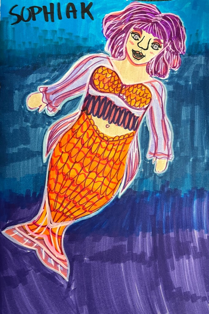 a mermaid