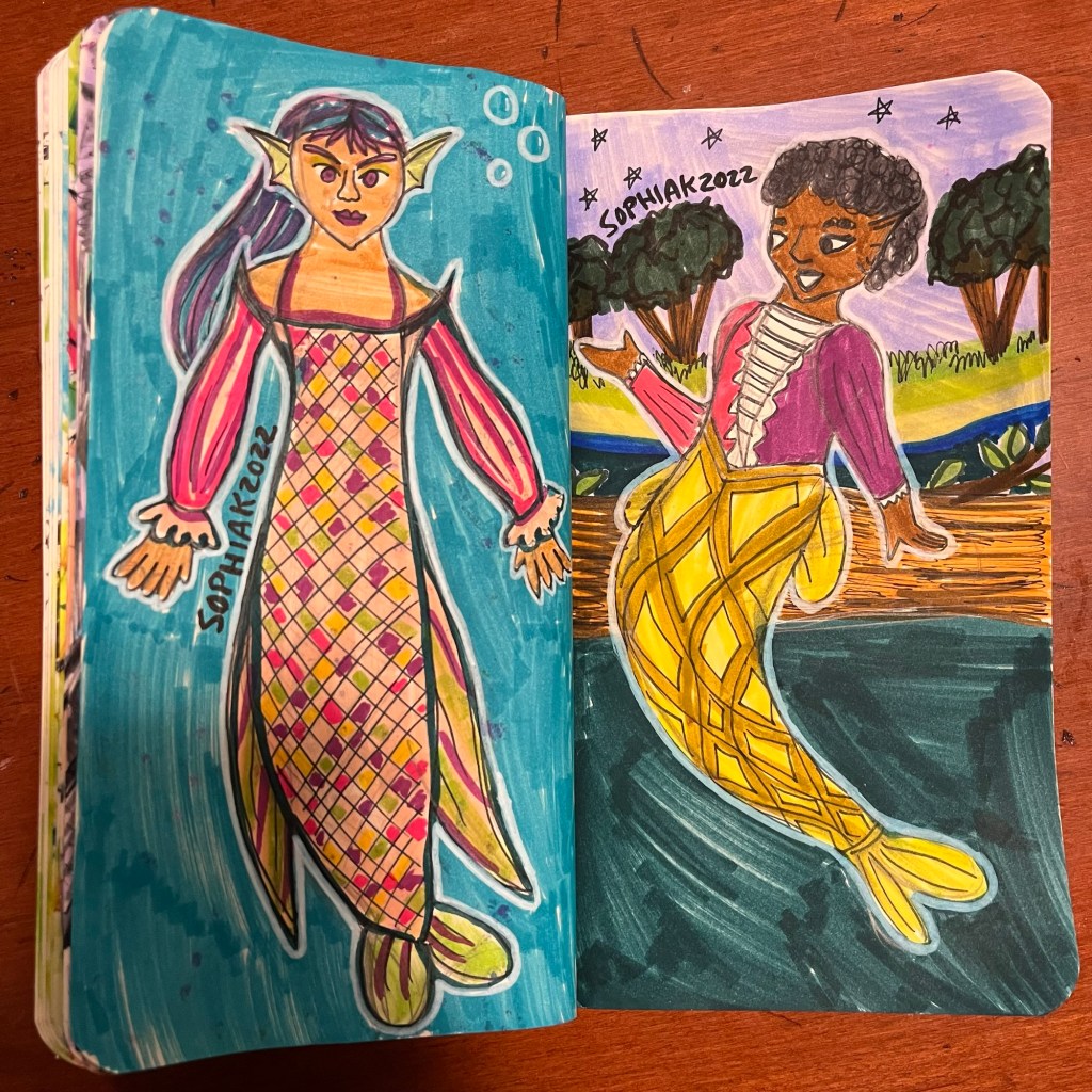 two mermaids