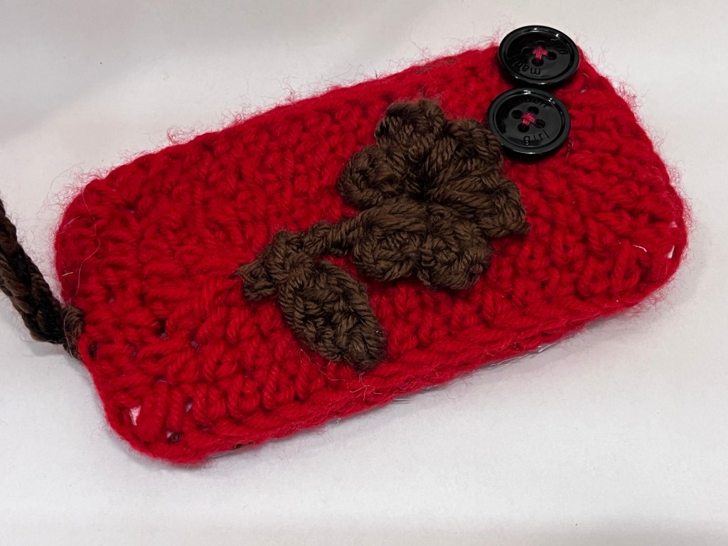Crocheted Back of Phone